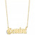 Diamond Accent Zodiac Name 18" Pendant Necklace in Sterling Silver or 14k Gold-Plated Sterling Silver