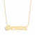 Diamond Accent Zodiac Name 18" Pendant Necklace in Sterling Silver or 14k Gold-Plated Sterling Silver