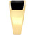 EFFY® Men's Onyx Geometric Ring in 14k Gold-Plated Sterling Silver