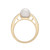 Cultured  Freshwater Pearl (8mm) & Diamond (1/10ct. tw.) Fashion Ring in 14K Yellow Gold