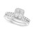 EFFY® Diamond Cluster Bridal Set (1 ct. t.w.) in 14k White Gold