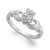 Diamond Claddagh Ring in Sterling Silver (1/10 ct. t.w.)