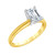Diamond Emerald-Cut Solitaire Engagement Ring (1 ct. t.w.) in 14k White or Yellow Gold