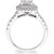 Diamond Princess Halo Engagement Ring (1 ct. t.w.) in 14k White Gold