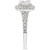 Diamond Princess Halo Engagement Ring (1 ct. t.w.) in 14k White Gold