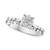 EFFY® Diamond Round Cluster Bridal Set (1-1/20 ct. t.w.) in 14k White Gold
