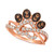 Heart & Paw Print Nude™ & Chocolate® Diamond Ring (5/8 ct. t.w.) in 14k Rose Gold