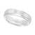 Men's White Tungsten Carbide Ring, Comfort Fit Wedding Band (6mm)
