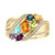 EFFY® Multi-Gemstone (1-3/4 ct.t.w.) & Diamond (1/4 ct. t.w.) Cluster Statement Ring in 14k Gold