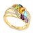 EFFY® Multi-Gemstone (1-3/4 ct.t.w.) & Diamond (1/4 ct. t.w.) Cluster Statement Ring in 14k Gold