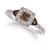 Chocolate by Petite Chocolate and White Diamond Ring (3/8 ct. t.w.) in 14k Rose, Yellow or White Gold