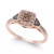 Chocolate by Petite Chocolate and White Diamond Ring (3/8 ct. t.w.) in 14k Rose, Yellow or White Gold