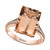 EFFY® Morganite (7-1/3 ct. t.w.) & Diamond (1/8 ct. t.w.) Ring in 14k Rose Gold