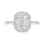 EFFY® Emerald-Shaped Cluster Halo Engagement Ring (3/4 ct. t.w.) in 14k White Gold