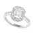 EFFY® Emerald-Shaped Cluster Halo Engagement Ring (3/4 ct. t.w.) in 14k White Gold