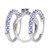 3-Pc. Set Tanzanite (2 ct. t.w.) & Diamond (1/10 ct. t.w.) Stack Rings in Sterling Silver