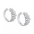 EFFY® Diamond Cluster Hoop Earrings (1 ct. t.w.) in 14k White Gold (Also available in in 14k Two-Tone Gold)