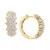 EFFY® Diamond Cluster Hoop Earrings (1 ct. t.w.) in 14k White Gold (Also available in in 14k Two-Tone Gold)