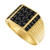 Black Sapphire Ring (1-3/5 ct. t.w.) in 14k Gold-Plated Sterling Silver, Created for Macy's