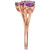 Amethyst (1-3/8 ct. t.w.) & White Topaz Accent Ring in 14k Rose Gold-Plated Sterling Silver