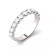 Moissanite Anniversary Band 1-1/10 ct. t.w. Diamond Equivalent in 14k White or Yellow Gold