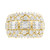 EFFY® Diamond Round & Baguette Multirow Cluster Ring (2-1/3 ct. t.w.) in 14k Gold