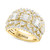 EFFY® Diamond Round & Baguette Multirow Cluster Ring (2-1/3 ct. t.w.) in 14k Gold