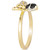 Nude Diamond (1/5 ct. t.w.) & Blackberry Diamond (1/10 ct. t.w.) Bee Ring in 14k Gold
