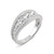 Moissanite Graduated Stone Band 1-1/2 ct. t.w. Diamond Equivalent in 14k White Gold