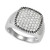 Men's Lab Created White Sapphire (1-1/2 ct.tw.) Band Ring in Sterling Silver