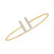 Diamond Bar Cuff Bangle Bracelet (1/10 ct. t.w.) in 14k Gold, Created for Macy's