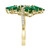 EFFY® Emerald (2-1/2 ct. t.w.) & Diamond (1/5 ct. t.w.) Cluster Statement Ring in 14k Gold