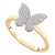 Diamond Butterfly Ring (1/6 ct. t.w.) in 14k Gold, Created for Macy's (Also Available in Black Diamond)