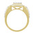 Men's Diamond (1/4 ct.t.w.) Ring in 10k Yellow and White Gold