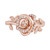 Enchanted Disney Diamond Rose Belle Ring (1/10 ct. t.w.) in 14k Rose Gold