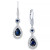 Ruby (1-3/4 ct. t.w.) and Diamond (1/3 ct. t.w.) Pear Drop Earrings in 14k White Gold (Also Available in Emerald and Sapphire)