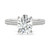 Moissanite Oval Engagement Ring (2-1/3 ct. t.w. DEW) in 14k White Gold