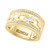 EFFY® Diamond Baguette & Round Chain Link Statement Ring (1/2 ct. t.w.) in 14k Gold