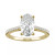 Moissanite Oval Engagement Ring (2-1/2 ct. t.w. DEW) in 14k White Gold or 14k Yellow Gold