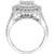 Diamond Princess Cluster Halo Engagement Ring (2 ct. t.w.) in 14k White Gold