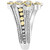 EFFY® Diamond Teardrop Cluster Statement Ring (1/6 ct. t.w.) in Sterling Silver & 18k Gold-Plate
