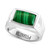 EFFY® Men's Malachite Ring in Sterling Silver