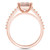 Morganite (3 ct. t.w.) and Diamond (1/4 ct. t.w.) Ring in 14K Rose Gold