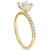 Diamond Solitaire Round-Cut Pavé Engagement Ring (7/8 ct. t.w.) in 14k Gold