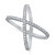 Cubic Zirconia Crisscross Statement Ring in Sterling Silver, Created for Macy's