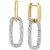 EFFY® Diamond Pavé Link Drop Earrings (5/8 ct. t.w.) in 14k White and Yellow Gold