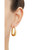 Polished Oval Hoop Earrings in 14k Gold, 1-1/3"
