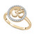 Diamond Om Ring (1/6 ct. t.w.) in 10k Gold, Created for Macy's