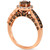 Chocolate Diamond (1 ct. t.w.) & Nude Diamond (1/4 ct. t.w.) Halo Ring in 14k Rose Gold