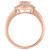 Morganite (1 ct. t.w.) & Diamond (1/5 ct. t.w.) Double Halo Ring in 14k Rose Gold